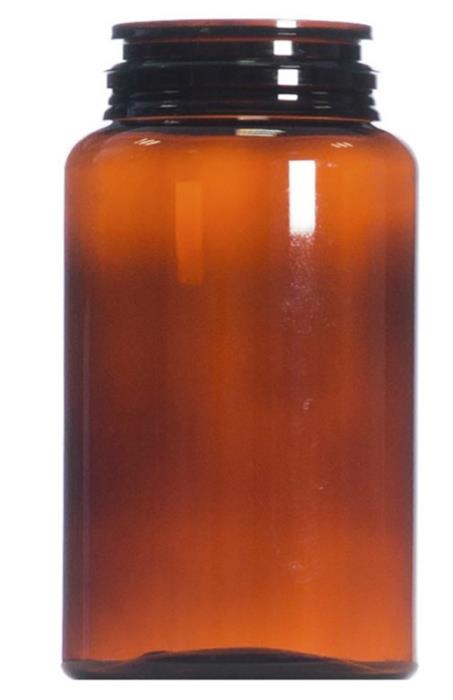 200ml Amber PET Pill Jar, 43mm Neck